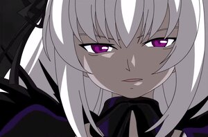 Rating: Safe Score: 0 Tags: 1girl bangs close-up eyebrows_visible_through_hair hair_between_eyes half-closed_eyes image long_hair looking_at_viewer parted_lips portrait purple_eyes simple_background solo suigintou User: admin