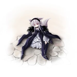 Rating: Safe Score: 0 Tags: 1girl animal_ears black_wings dog_ears dress flower frilled_sleeves frills hairband image kurona long_hair long_sleeves looking_at_viewer photoshop_(medium) red_eyes rozen_maiden silver_hair solo suigintou tail very_long_hair wings User: admin