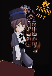 Rating: Safe Score: 0 Tags: 1girl dress green_eyes hat heterochromia image long_sleeves looking_at_viewer red_eyes ribbon short_hair solo souseiseki top_hat User: admin