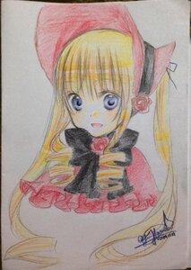 Rating: Safe Score: 0 Tags: 1girl :d blonde_hair blue_eyes bow bowtie drill_hair flower image long_hair looking_at_viewer marker_(medium) open_mouth photo pink_flower pink_rose rose shikishi shinku signature simple_background smile solo traditional_media twin_drills twintails watercolor_(medium) white_background User: admin