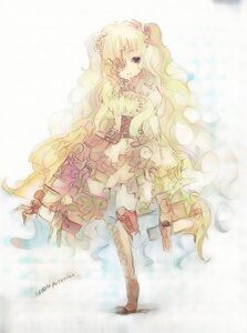 Rating: Safe Score: 0 Tags: 1girl blonde_hair dress image kirakishou long_hair sitting solo very_long_hair wavy_hair User: admin