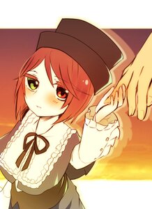 Rating: Safe Score: 0 Tags: 1boy 1girl blush dress frills green_eyes hat heterochromia image long_sleeves looking_at_viewer red_eyes ribbon short_hair solo souseiseki suiseiseki User: admin