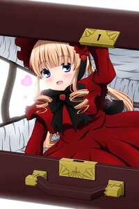 Rating: Safe Score: 0 Tags: 1girl blonde_hair blue_eyes blush bow box card dress drill_hair flower image long_hair long_sleeves open_mouth red_dress rose shinku solo twintails User: admin