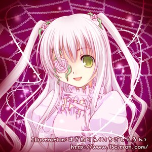 Rating: Safe Score: 0 Tags: 15citron 1girl :d collar dress flower flower_eyepatch frills green_eyes hair_flower hair_ornament image kirakishou long_hair looking_at_viewer lowres open_mouth pink_flower pink_rose plant puffy_sleeves rose rozen_maiden silk silver_hair smile solo spider_web thorns twintails two_side_up upper_body vines yellow_eyes User: admin