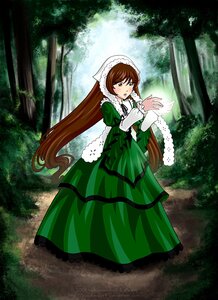 Rating: Safe Score: 0 Tags: 1girl brown_hair dress forest frills green_dress green_eyes head_scarf heterochromia image long_hair long_sleeves looking_at_viewer nature outdoors red_eyes solo suiseiseki tree twintails very_long_hair User: admin