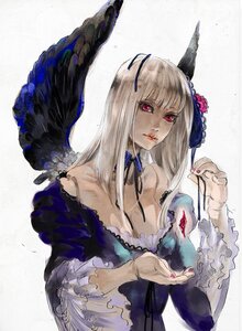 Rating: Safe Score: 0 Tags: 1girl 8981 bad_id bad_pixiv_id black_wings breasts choker cleavage doll_joints dress feathered_wings feathers fingernails flower frills hair_flower hair_ornament hairband horns image joints long_hair nail_polish purple_eyes red_eyes red_nails ribbon rozen_maiden silver_hair solo suigintou wings User: admin