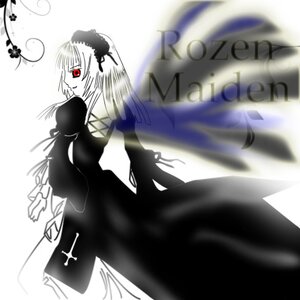 Rating: Safe Score: 0 Tags: 1girl black_dress dress frills image long_hair long_sleeves looking_at_viewer puffy_sleeves red_eyes simple_background solo standing suigintou white_background wings User: admin