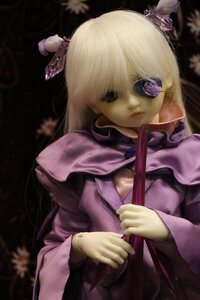 Rating: Safe Score: 0 Tags: 1girl auto_tagged barasuishou blonde_hair closed_mouth doll dress expressionless hair_ornament holding lips long_hair long_sleeves looking_at_viewer ribbon solo upper_body User: admin