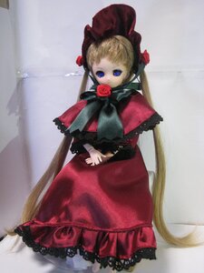 Rating: Safe Score: 0 Tags: 1girl blonde_hair blue_eyes bonnet bow bowtie capelet doll dress flower long_hair long_sleeves looking_at_viewer red_capelet red_dress red_flower red_rose rose shinku solo standing traditional_media twintails very_long_hair User: admin