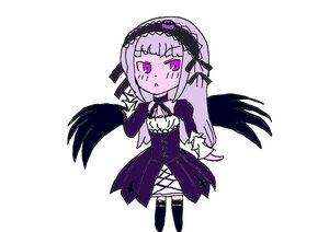 Rating: Safe Score: 0 Tags: 1girl black_wings chibi dress feathered_wings hairband image lolita_hairband long_hair low_wings purple_eyes simple_background solo suigintou white_background wings User: admin