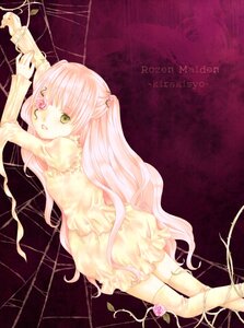 Rating: Safe Score: 0 Tags: 1girl auto_tagged dress flower image kirakishou long_hair lying pink_hair rose silk solo spider_web thighhighs thorns vines User: admin