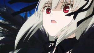 Rating: Safe Score: 0 Tags: 1girl bangs black_dress black_ribbon close-up dress eyebrows_visible_through_hair image looking_at_viewer open_mouth portrait red_eyes ribbon solo suigintou User: admin