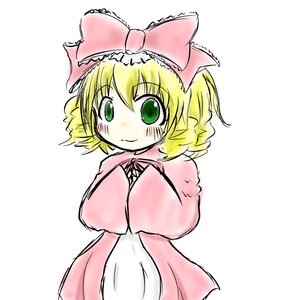 Rating: Safe Score: 0 Tags: 1girl blonde_hair blush bow dress green_eyes hina_ichigo hinaichigo image long_sleeves looking_at_viewer pink_bow pink_dress short_hair smile solo User: admin