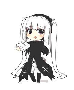 Rating: Safe Score: 0 Tags: 1girl :d blush chibi dress hairband image lolita_hairband long_hair long_sleeves looking_at_viewer open_mouth ribbon simple_background smile solo standing striped suigintou twintails white_background white_hair wings User: admin