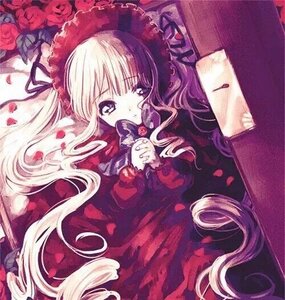 Rating: Safe Score: 0 Tags: 1girl auto_tagged blonde_hair blue_eyes bonnet dress flower image long_hair long_sleeves petals red_flower red_rose rose rose_petals shinku solo twintails very_long_hair User: admin
