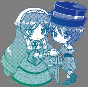 Rating: Safe Score: 0 Tags: 2girls :o character_profile chibi dress fishnet_legwear fishnets gloves halftone halftone_background hat honeycomb_(pattern) honeycomb_background image multiple_girls pair siblings souseiseki standing suiseiseki text_focus wall_of_text web_address zoom_layer User: admin