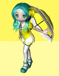 Rating: Safe Score: 0 Tags: 1girl aqua_hair dress flower frills full_body green_eyes green_hair hair_flower hair_ornament image kanaria looking_at_viewer shoes short_sleeves simple_background solo standing thighhighs white_legwear yellow_background zettai_ryouiki User: admin