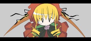 Rating: Safe Score: 0 Tags: 1girl blonde_hair bonnet bow dress image letterboxed long_hair shinku solo twintails User: admin