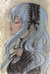 Rating: Safe Score: 0 Tags: 1girl closed_eyes closed_mouth dress eyelashes hairband image lips long_hair photo profile ribbon solo suigintou traditional_media upper_body User: admin