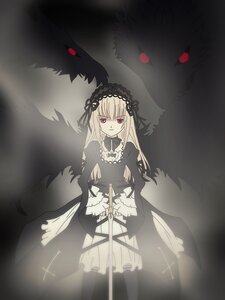 Rating: Safe Score: 0 Tags: 1girl black_wings dress frills hairband image long_hair long_sleeves looking_at_viewer red_eyes ribbon solo suigintou torn_clothes wings User: admin
