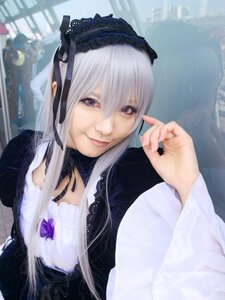 Rating: Safe Score: 0 Tags: 1girl 3d black_ribbon closed_mouth gothic_lolita hairband lips lolita_fashion long_hair long_sleeves looking_at_viewer photo purple_eyes ribbon silver_hair smile solo suigintou upper_body User: admin