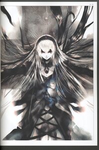 Rating: Safe Score: 0 Tags: 1girl black_dress black_wings dress flower frills hairband image long_hair long_sleeves looking_at_viewer rose solo suigintou very_long_hair wings User: admin