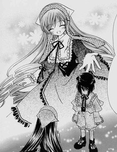 Rating: Safe Score: 0 Tags: 2girls ^_^ blush closed_eyes dress drill_hair frills greyscale image long_hair long_sleeves monochrome multiple_girls open_mouth pair ribbon smile souseiseki suiseiseki very_long_hair User: admin