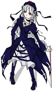 Rating: Safe Score: 0 Tags: 1girl boots dress frills full_body hairband high_heel_boots high_heels image juliet_sleeves long_sleeves looking_at_viewer puffy_sleeves red_eyes silver_hair solo standing suigintou white_background User: admin