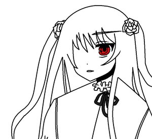 Rating: Safe Score: 0 Tags: 1girl bangs blush costume_switch dress eyebrows_visible_through_hair flower greyscale hair_flower hair_ornament image long_hair monochrome neck_ribbon parted_lips red_eyes ribbon rose simple_background solo suigintou upper_body white_background User: admin