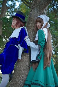 Rating: Safe Score: 0 Tags: 2girls blue_dress blue_eyes brown_hair day dress forest hat long_hair long_sleeves looking_at_viewer multiple_cosplay multiple_girls nature outdoors siblings standing tagme tree User: admin