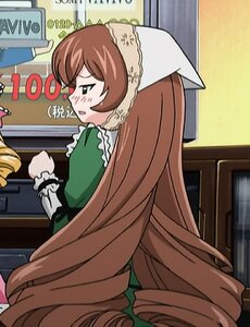 Rating: Safe Score: 0 Tags: 1girl blush brown_hair dress drill_hair green_dress head_scarf image long_hair solo suiseiseki very_long_hair User: admin