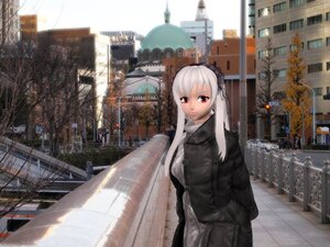 Rating: Safe Score: 0 Tags: 1girl building city coat hairband image long_hair looking_at_viewer red_eyes silver_hair solo suigintou white_hair User: admin