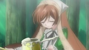 Rating: Safe Score: 0 Tags: 1girl brown_hair closed_eyes cup dress head_scarf image long_hair long_sleeves solo suiseiseki tree User: admin