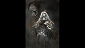 Rating: Safe Score: 0 Tags: 1girl black_dress dress flower gothic_lolita image letterboxed lolita_fashion long_hair solo standing suigintou torn_clothes very_long_hair white_hair User: admin