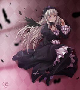 Rating: Safe Score: 0 Tags: 1girl argyle argyle_background argyle_legwear black_feathers blurry board_game checkerboard_cookie checkered checkered_background checkered_floor checkered_kimono checkered_skirt chess_piece cookie dress feathers floor flower gothic_lolita hairband image king_(chess) knight_(chess) lolita_fashion lolita_hairband long_hair lying on_floor perspective pink_eyes plaid_background purple_eyes reflection reflective_floor rose silver_hair solo suigintou tile_floor tile_wall tiles vanishing_point white_hair wings User: admin
