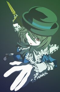 Rating: Safe Score: 0 Tags: 1girl commentary_request dress face flower foreshortening frills green_eyes green_hair hands hat heterochromia image long_sleeves red_eyes ribbon rozen_maiden short_hair solo souseiseki top_hat tsukumo User: admin