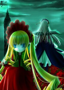 Rating: Safe Score: 0 Tags: 2girls blonde_hair blue_eyes dress flower frills image long_hair long_sleeves multiple_girls pair red_dress red_flower red_rose rose shinku silver_hair suigintou twintails very_long_hair wings User: admin