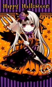 Rating: Safe Score: 0 Tags: 1girl cross dress hair_ornament halloween image jack-o'-lantern long_hair pumpkin red_eyes smile solo star_(symbol) suigintou wings User: admin