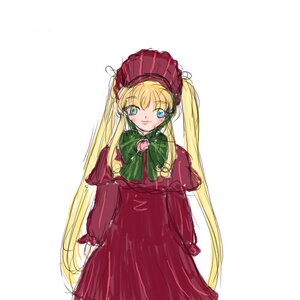 Rating: Safe Score: 0 Tags: 1girl auto_tagged bangs blonde_hair blue_eyes blush capelet closed_mouth cowboy_shot dress image long_hair long_sleeves looking_at_viewer red_dress shinku simple_background sketch smile solo twintails very_long_hair white_background User: admin