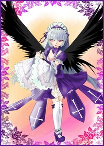 Rating: Safe Score: 0 Tags: 1girl black_wings dress frills full_body image long_hair long_sleeves red_eyes silver_hair solo suigintou thighhighs white_legwear wings User: admin
