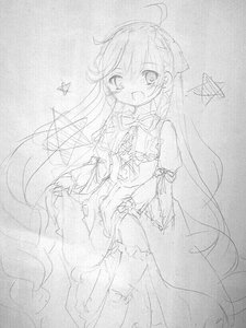 Rating: Safe Score: 0 Tags: 1girl blush dress image long_hair monochrome open_mouth sketch smile solo suiseiseki traditional_media very_long_hair User: admin