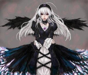 Rating: Safe Score: 0 Tags: 1girl albino bad_id bad_pixiv_id black_wings dress flat_chest flower frills gothic_lolita hair_ribbon hairband image lolita_fashion long_hair long_sleeves looking_at_viewer pink_eyes ponsuke_(pon00000) puffy_sleeves red_eyes ribbon rozen_maiden silver_hair solo suigintou white_hair wings User: admin