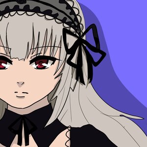 Rating: Safe Score: 0 Tags: 1girl bangs bare_shoulders black_dress black_ribbon closed_mouth detached_collar dress eyebrows_visible_through_hair hairband image long_hair looking_at_viewer ribbon silver_hair simple_background solo suigintou User: admin