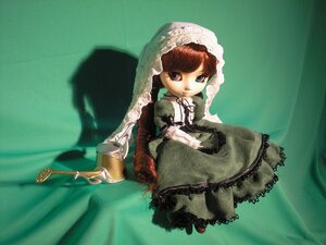 Rating: Safe Score: 0 Tags: 1girl auto_tagged bangs brown_hair doll dress frills green_dress heterochromia lolita_fashion long_hair long_sleeves looking_at_viewer solo suiseiseki very_long_hair User: admin
