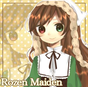 Rating: Safe Score: 0 Tags: 1girl braid brown_hair dress flower green_dress green_eyes head_scarf heterochromia image long_hair long_sleeves looking_at_viewer polka_dot polka_dot_background red_eyes ribbon smile solo suiseiseki twin_braids upper_body User: admin