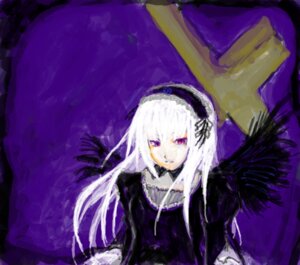 Rating: Safe Score: 0 Tags: 1girl black_dress black_wings detached_collar dress flower frills hairband image long_hair long_sleeves looking_at_viewer pink_eyes rose solo suigintou very_long_hair wings User: admin