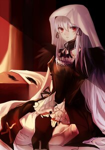 Rating: Safe Score: 0 Tags: 1girl black_dress black_ribbon black_wings dress frills image long_hair long_sleeves looking_at_viewer neck_ribbon red_eyes ribbon silver_hair sitting solo suigintou very_long_hair wings User: admin