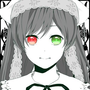 Rating: Safe Score: 0 Tags: 1girl bangs braid closed_mouth eyebrows_visible_through_hair green_eyes hair_ornament image long_hair looking_at_viewer portrait red_eyes smile solo suiseiseki twin_braids User: admin