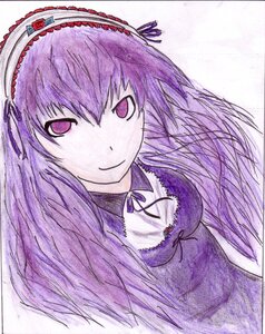 Rating: Safe Score: 0 Tags: 1girl dress hairband image long_hair looking_at_viewer purple_dress ribbon smile solo suigintou User: admin