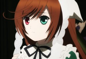 Rating: Safe Score: 0 Tags: 1girl black_ribbon brown_hair closed_mouth green_eyes hat heterochromia image looking_at_viewer neck_ribbon red_eyes ribbon short_hair simple_background smile solo suiseiseki User: admin